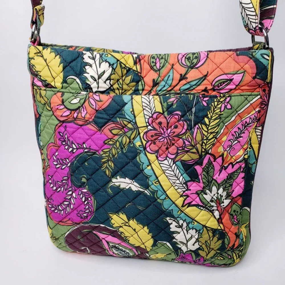 Vera‎ Bradley Quilted Paisley Floral Crossbody Bag